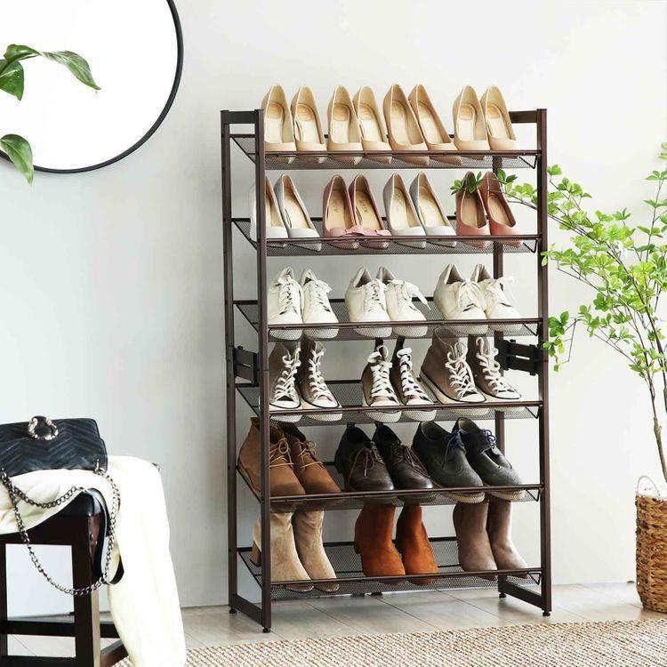 Slant Adjustable Shoe Organizer FredCo