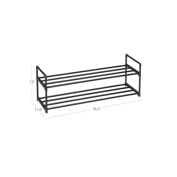 Slatted Metal Shoe Rack FredCo