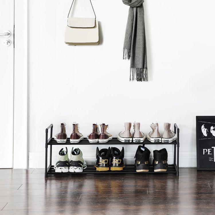 Slatted Metal Shoe Rack FredCo