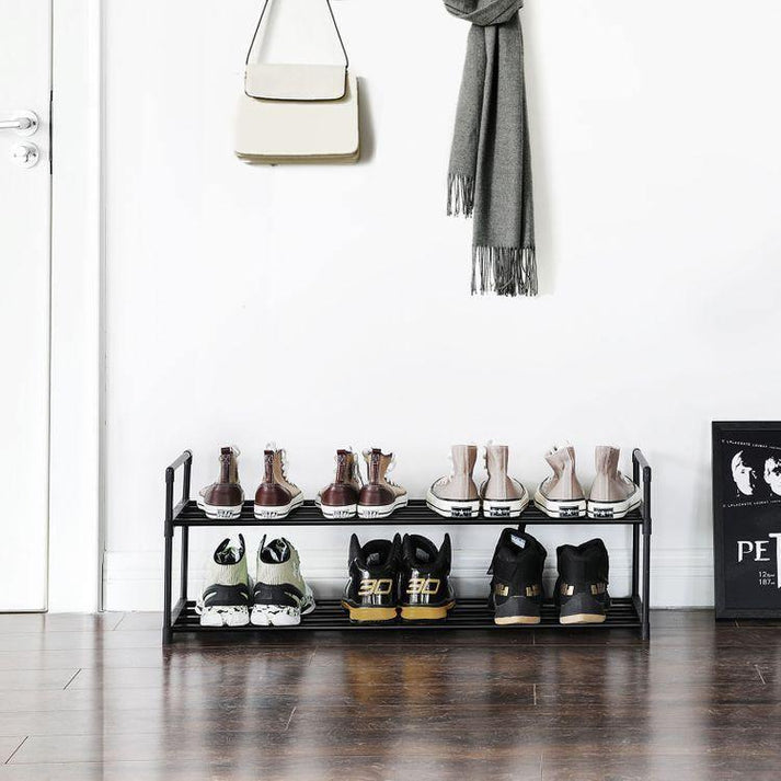 Slatted Metal Shoe Rack