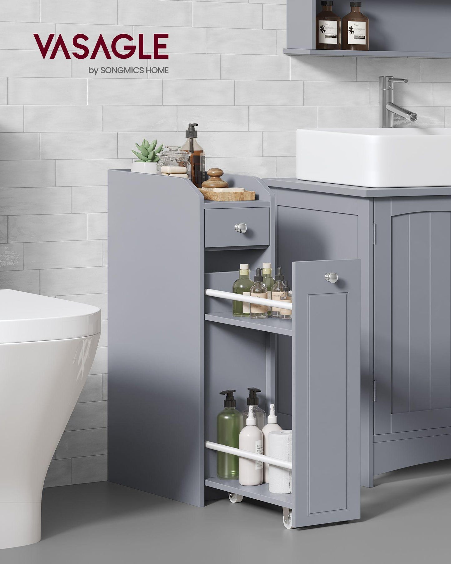 Slim Bathroom Storage Cabinet FredCo
