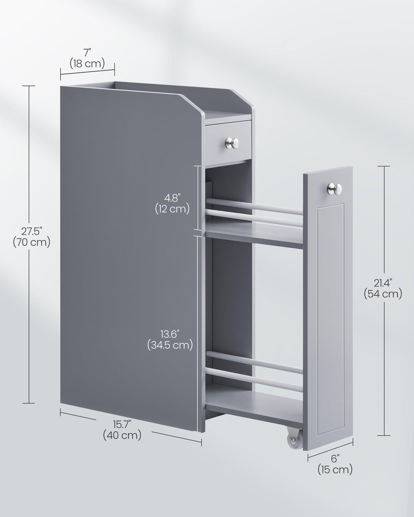 Slim Bathroom Storage Cabinet FredCo