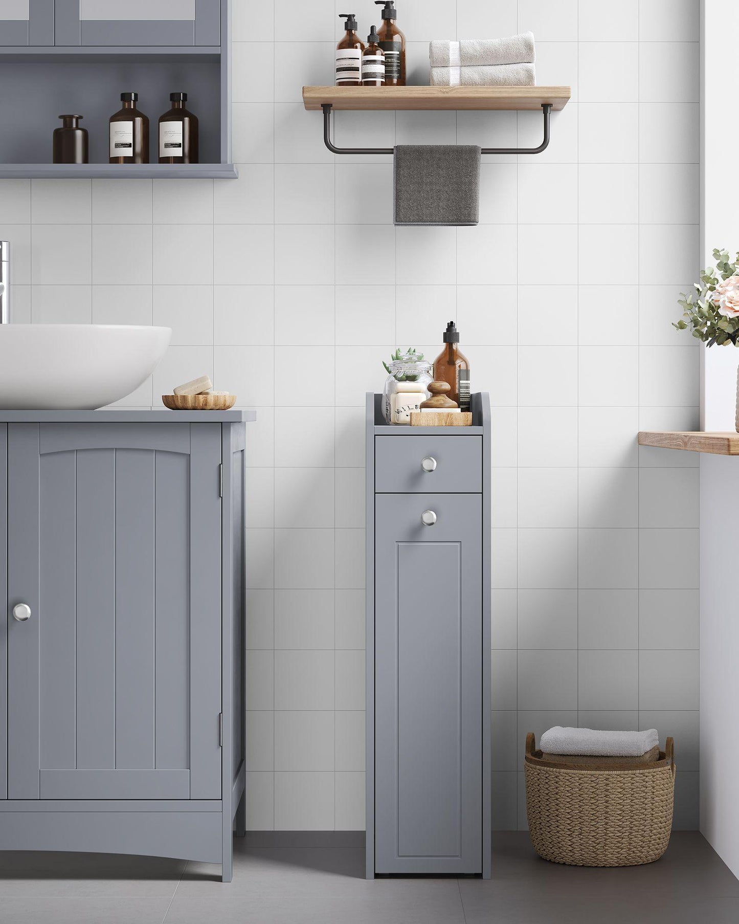 Slim Bathroom Storage Cabinet FredCo