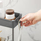 Slim Rolling Storage Cart Gray 4-tier FredCo