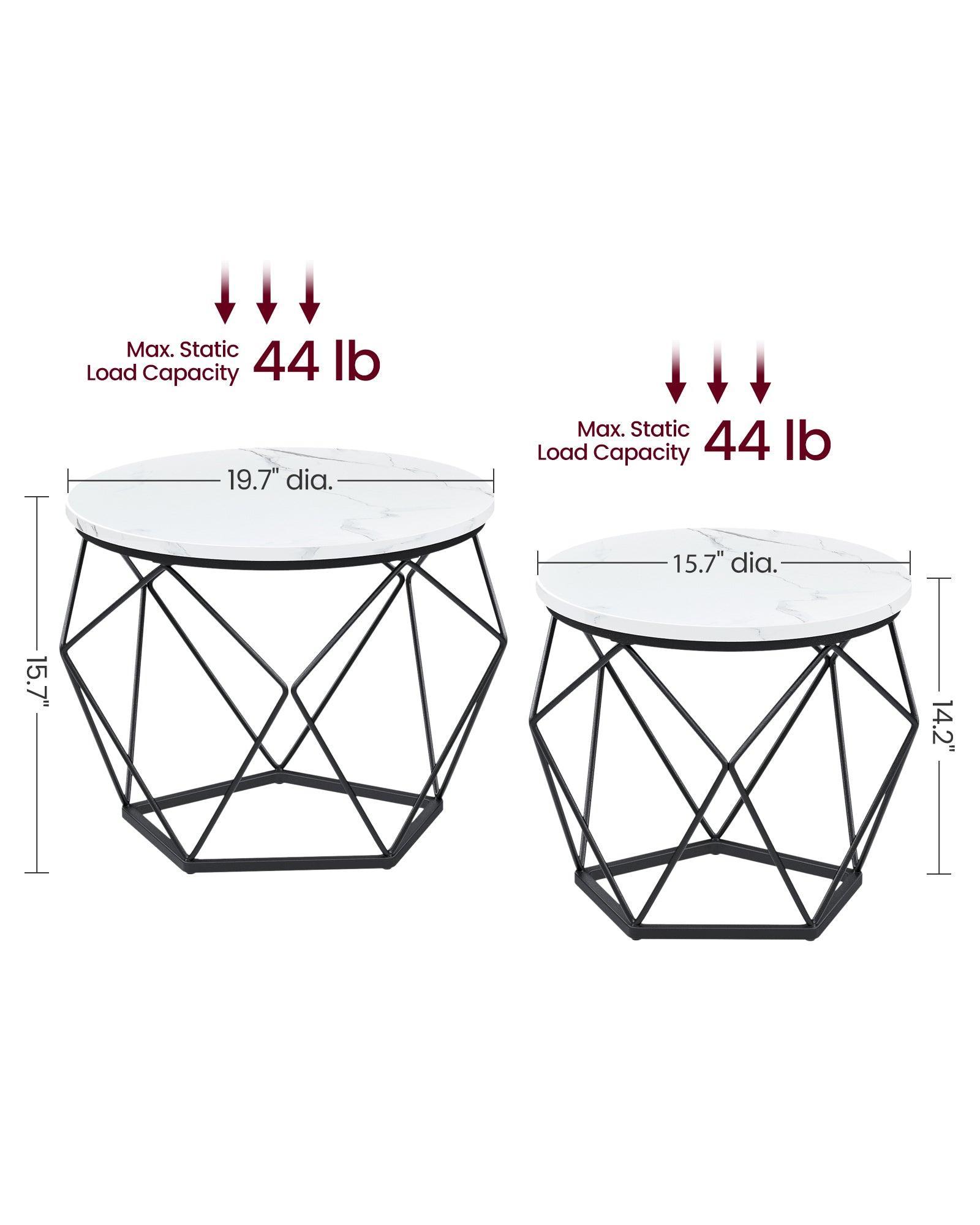 Small Coffee Table Set of 2 FredCo