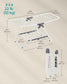 Small Foldable 2-Level Clothes Drying Rack Cloud White FredCo