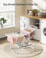 Small Foldable 2-Level Clothes Drying Rack Cloud White FredCo