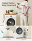 Small Foldable 2-Level Clothes Drying Rack Cloud White FredCo