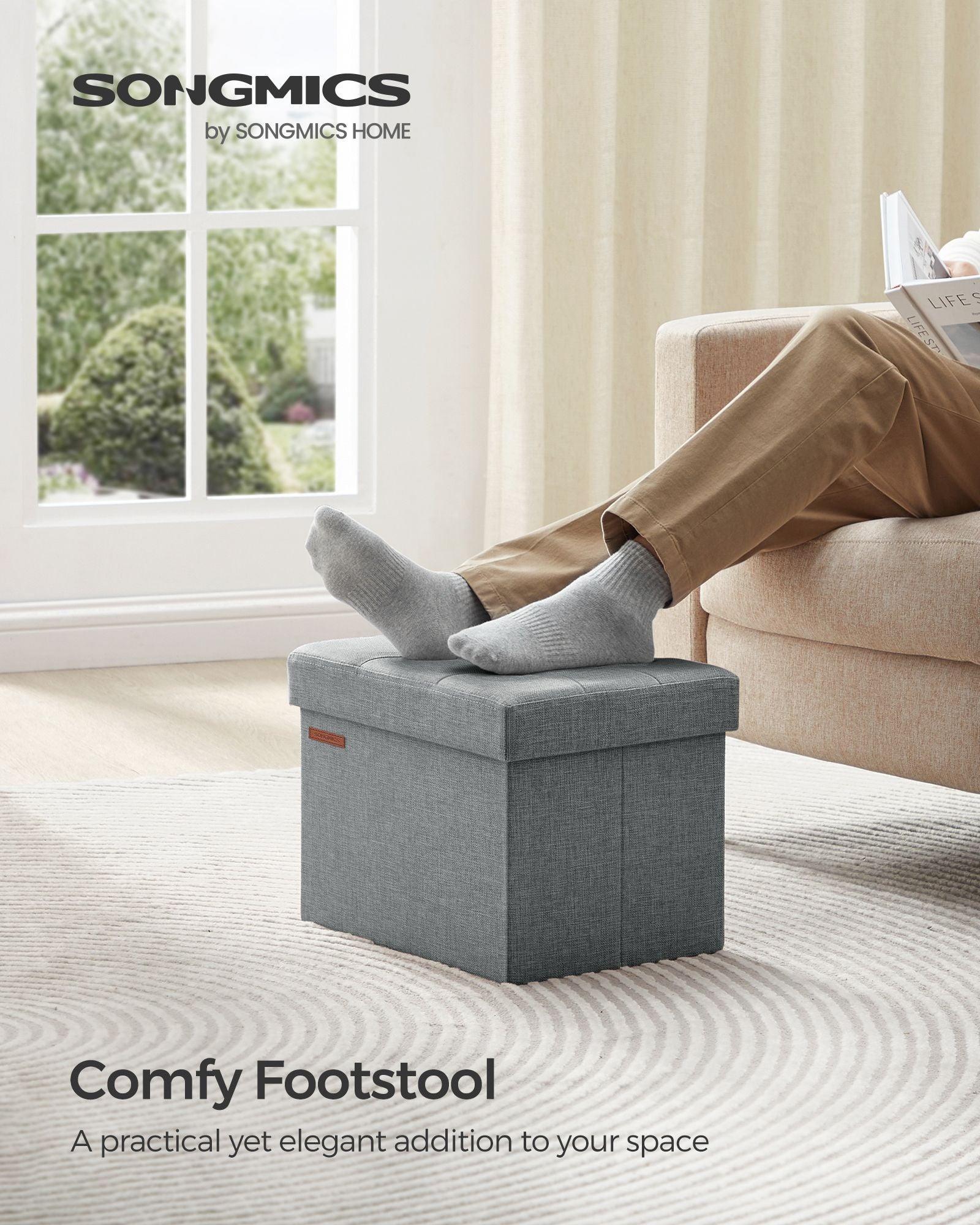 Small Folding Storage Ottoman FredCo