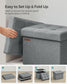 Small Folding Storage Ottoman FredCo