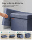 Small Folding Storage Ottoman, Foot Rest Stool, Cu FredCo