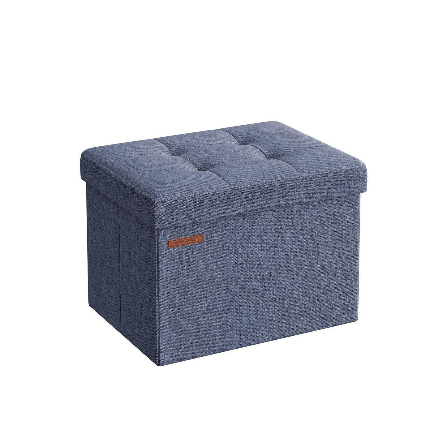 Small Folding Storage Ottoman, Foot Rest Stool, Cu FredCo