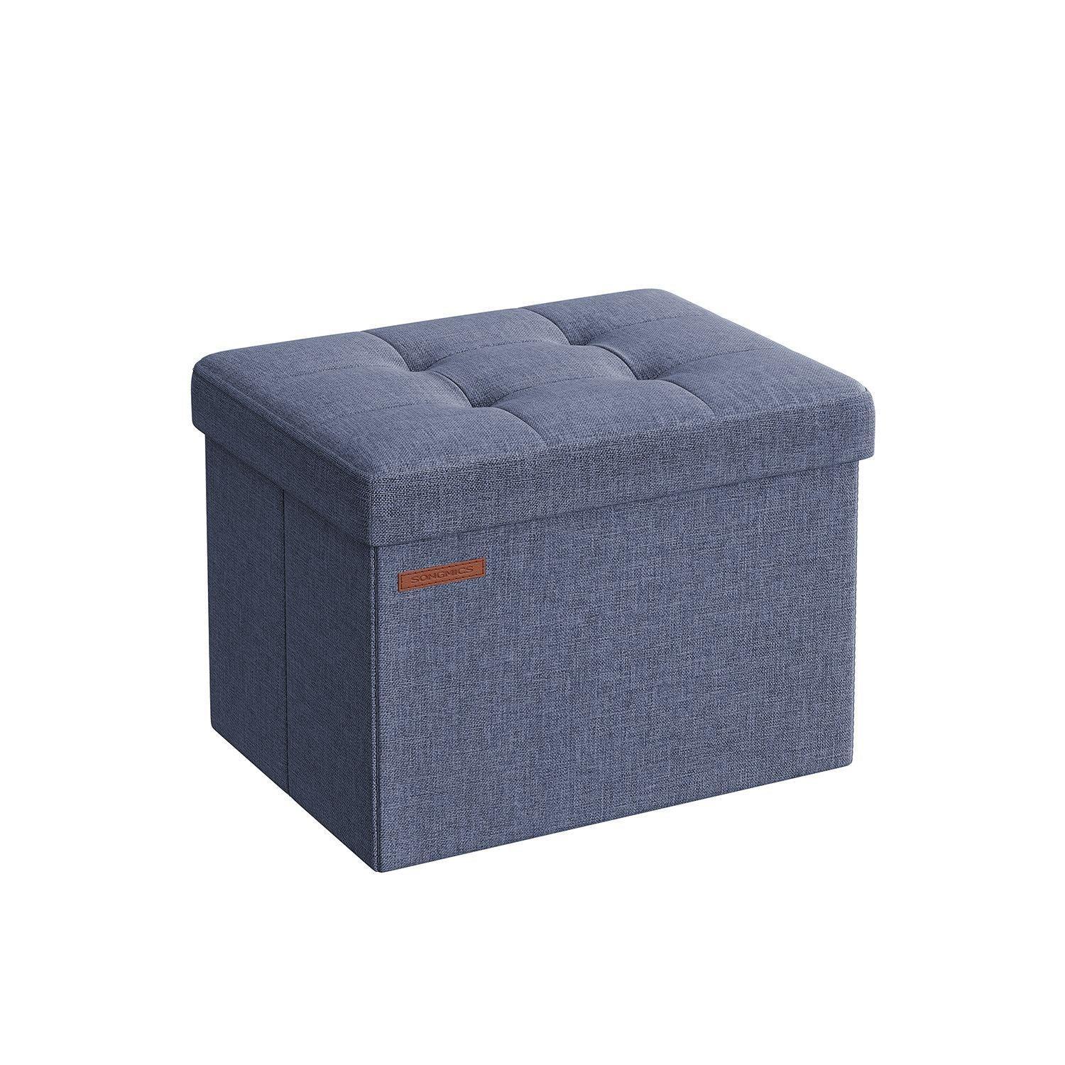 Small Folding Storage Ottoman, Foot Rest Stool, Cu FredCo