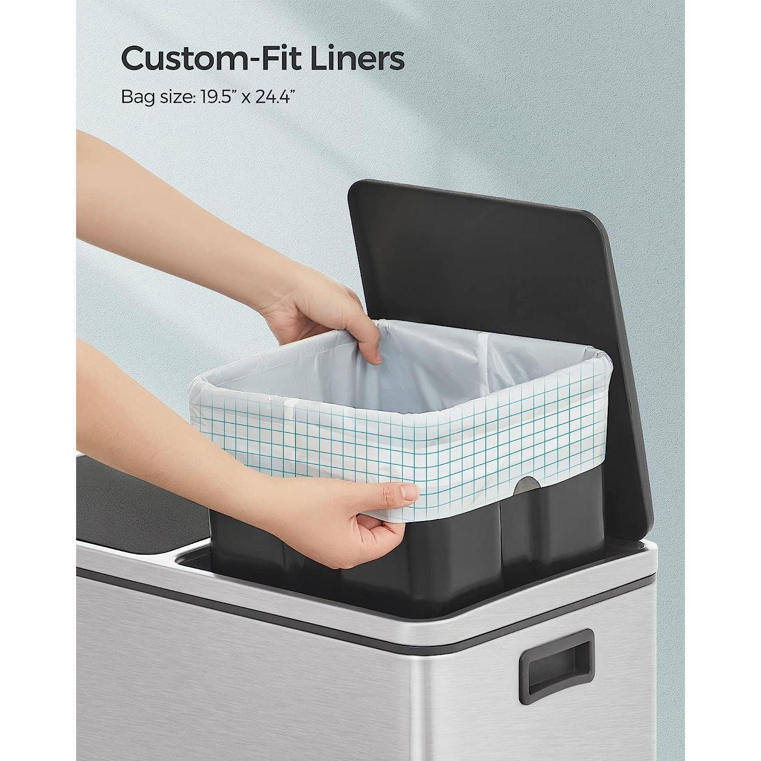 Small Trash Bags for 6.6 Gallon Trash Cans 120 Count FredCo