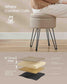 Small Vanity Stool Chair with Storage Camel Brown FredCo