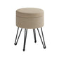 Small Vanity Stool Chair with Storage Camel Brown FredCo