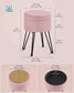 Small Vanity Stool Chair with Storage Jelly Pink FredCo