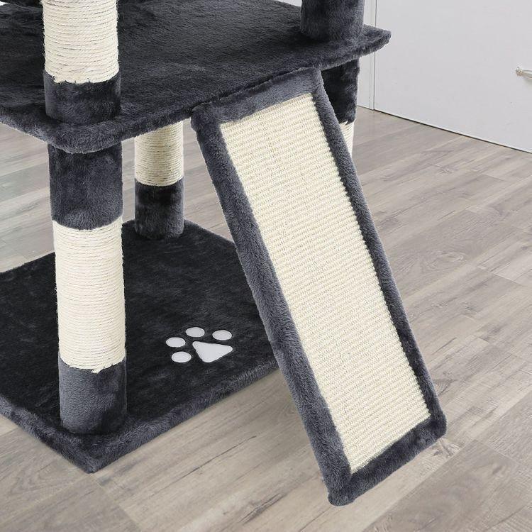 Smoky Gray Cat Tree 67 inch FredCo