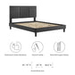 Sofia Channel Tufted Performance Velvet Queen Platform Bed, MOD-6975 FredCo