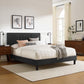Sofia Channel Tufted Performance Velvet Twin Platform Bed, MOD-6991 FredCo