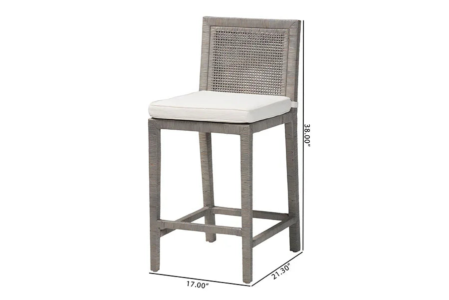 Sofia Natural Rattan Counter Stool FredCo