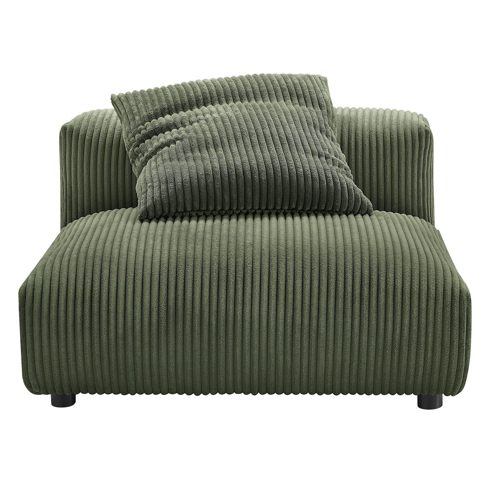 Solace 4-Piece Modular Corduroy Upholstered Sectional Sofa by Modway FredCo