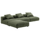Solace 4-Piece Modular Corduroy Upholstered Sectional Sofa by Modway FredCo