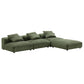 Solace 4-Piece Modular Corduroy Upholstered Sectional Sofa by Modway FredCo