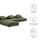 Solace 4-Piece Modular Corduroy Upholstered Sectional Sofa by Modway FredCo