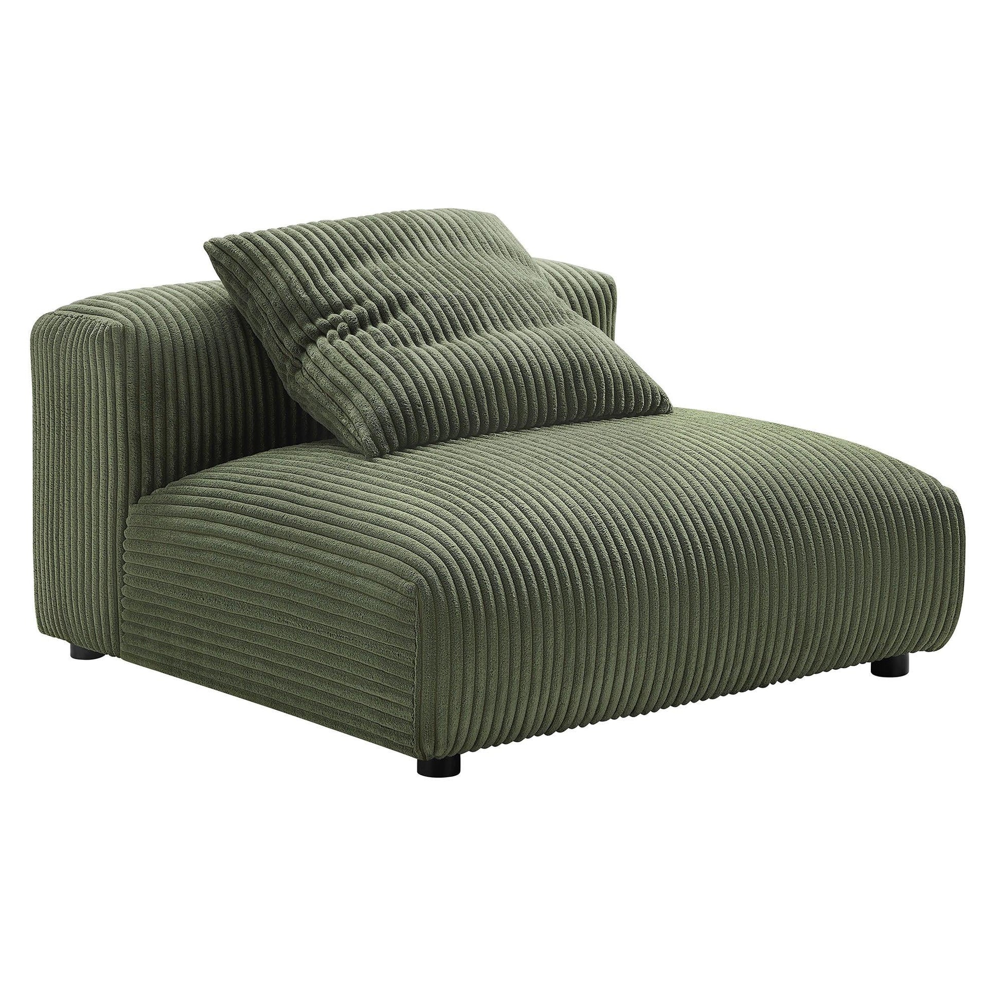 Solace Modular Corduroy Upholstered Armless Chair by Modway FredCo