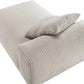 Solace Modular Corduroy Upholstered Armless Chaise Lounge by Modway FredCo