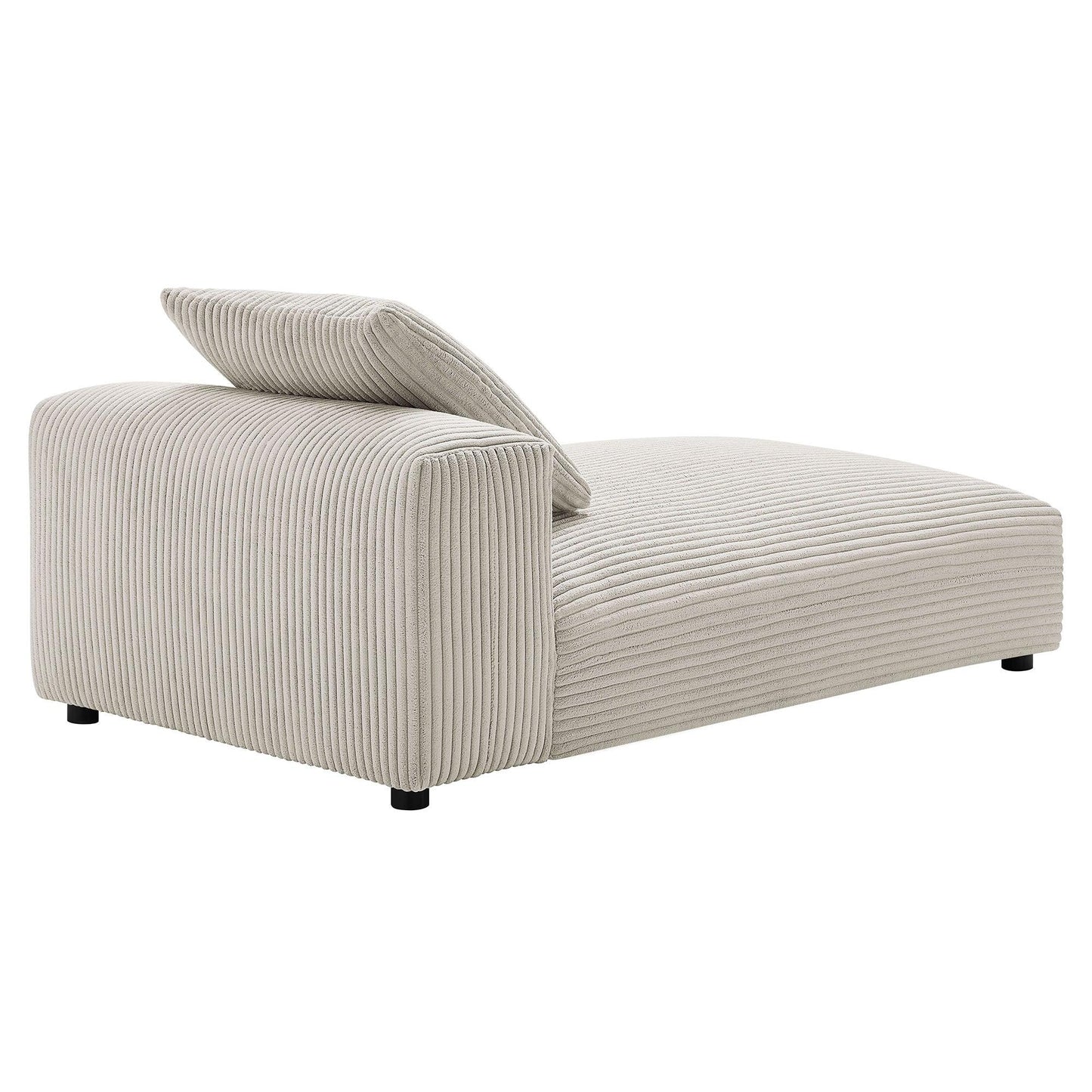 Solace Modular Corduroy Upholstered Armless Chaise Lounge by Modway FredCo