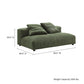 Solace Modular Corduroy Upholstered Armless Loveseat by Modway FredCo
