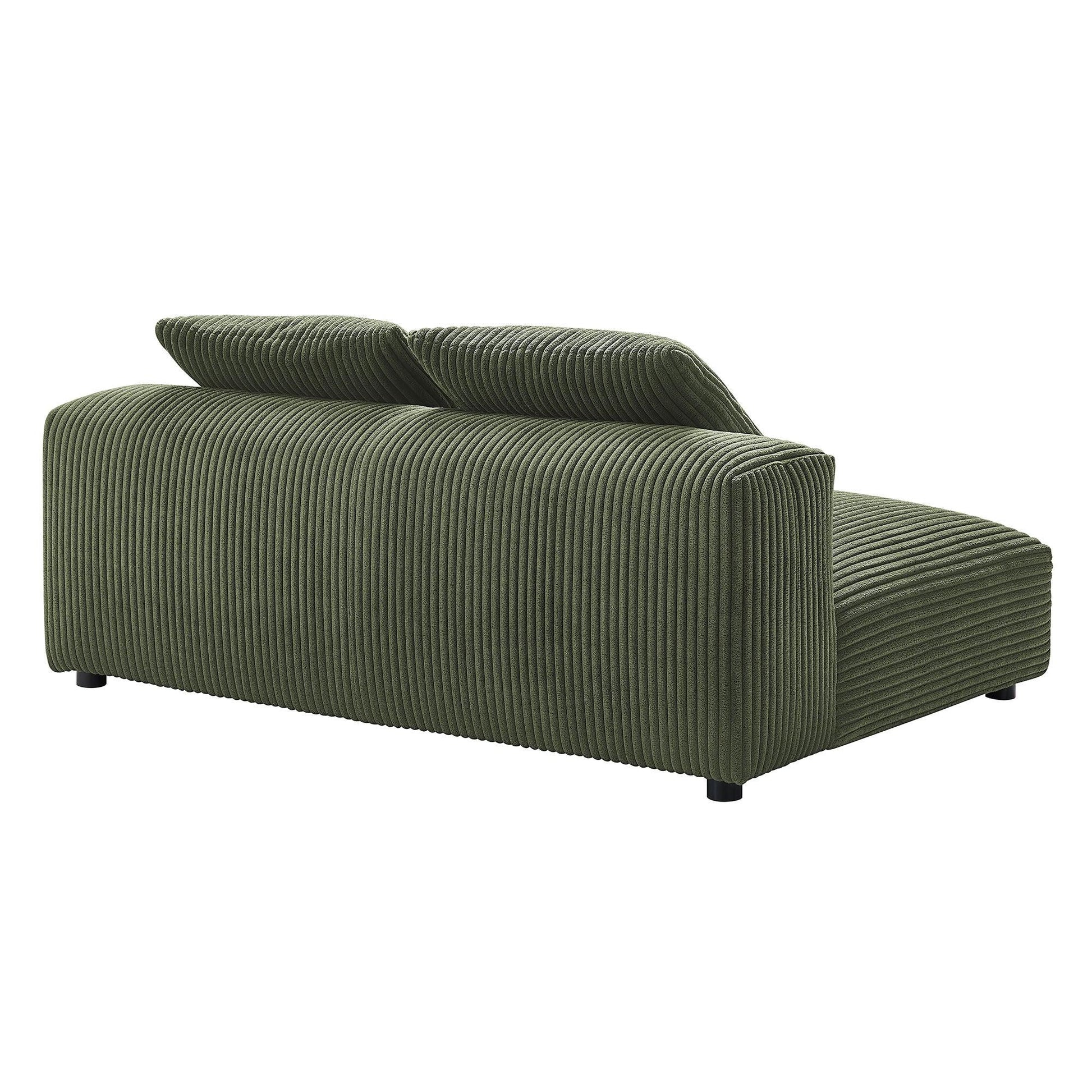 Solace Modular Corduroy Upholstered Armless Loveseat by Modway FredCo