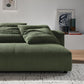 Solace Modular Corduroy Upholstered Armless Loveseat by Modway FredCo