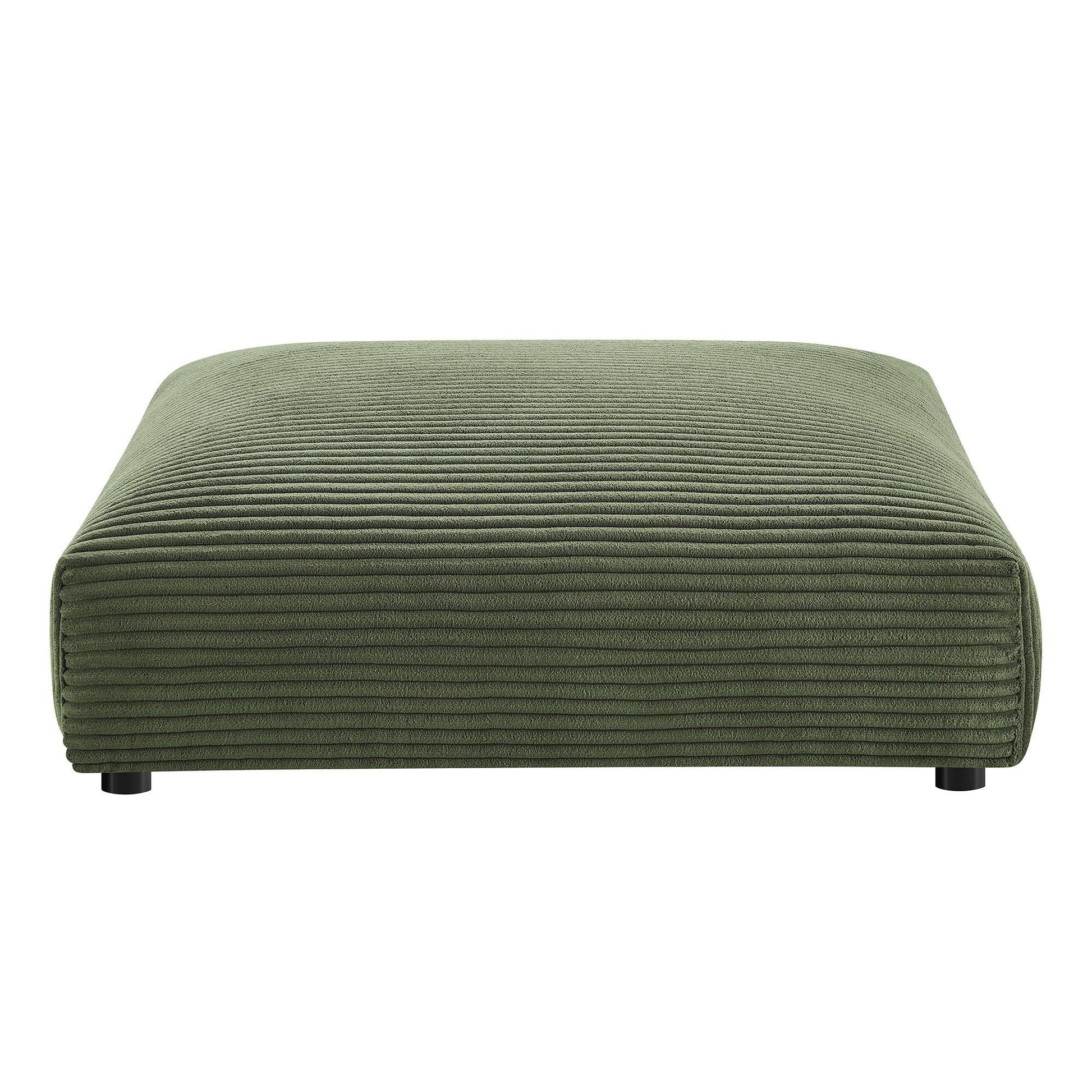 Solace Modular Corduroy Upholstered Ottoman by Modway FredCo