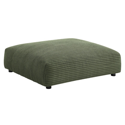 Solace Modular Corduroy Upholstered Ottoman by Modway FredCo