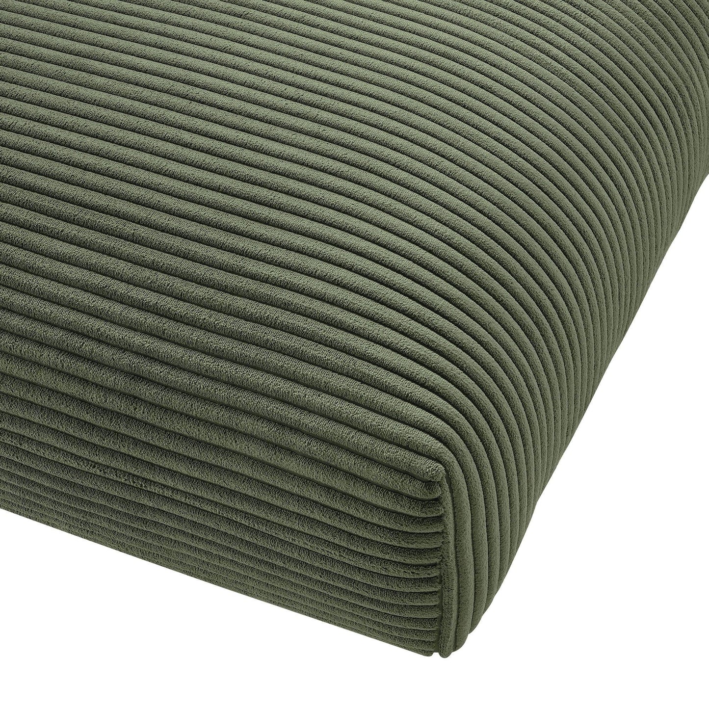 Solace Modular Corduroy Upholstered Ottoman by Modway FredCo