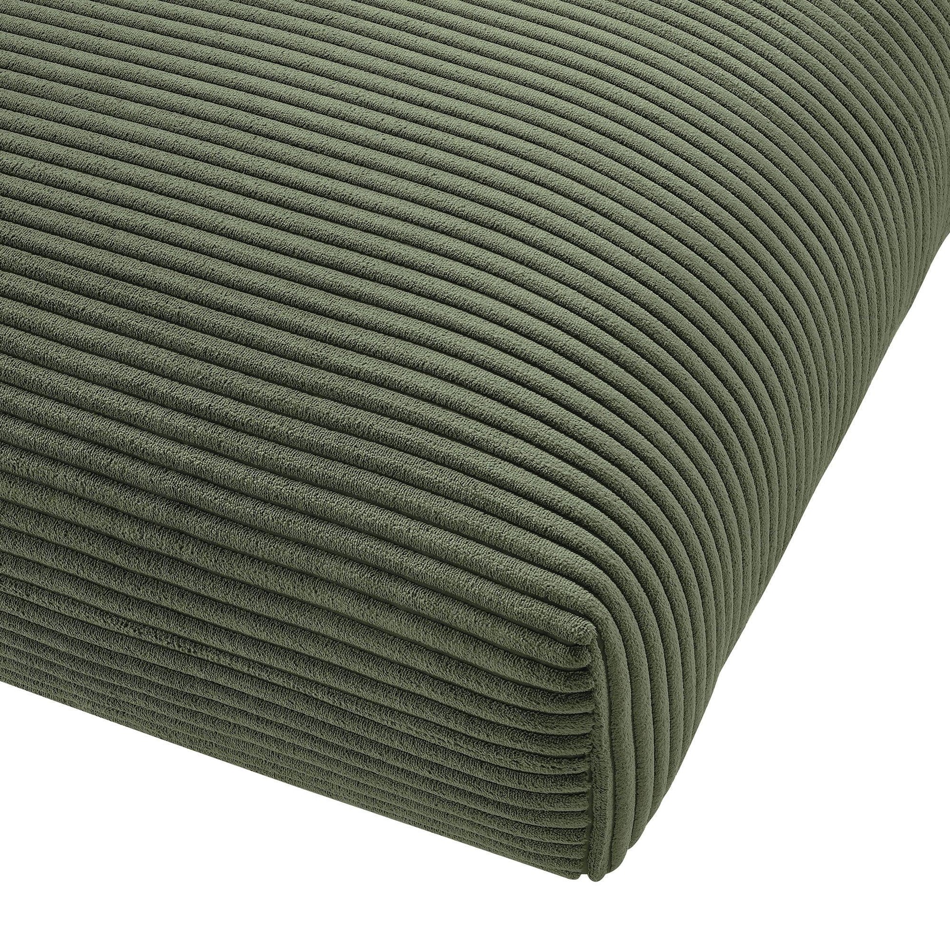 Solace Modular Corduroy Upholstered Ottoman by Modway FredCo