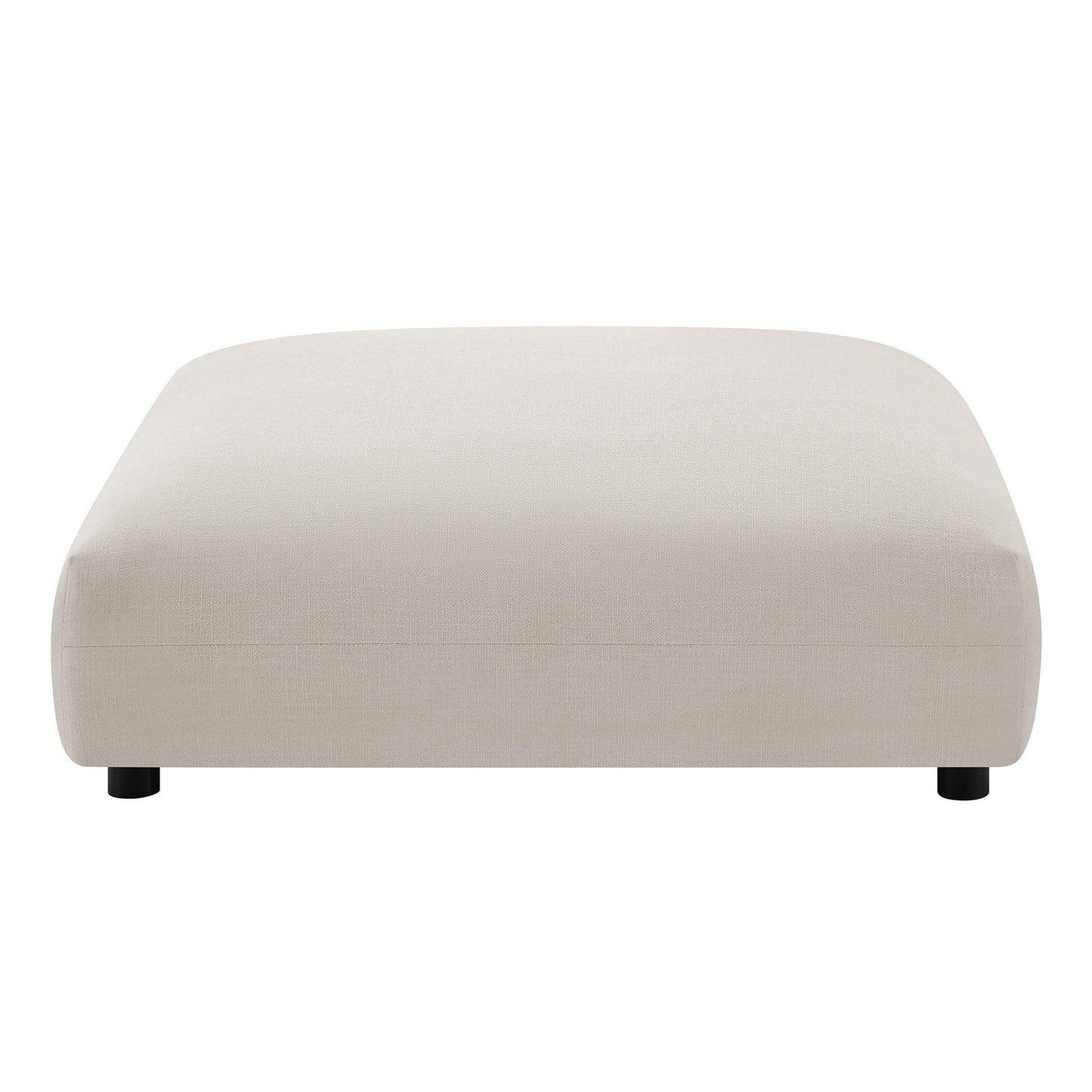 Solace Modular Upholstered Fabric Armless Chair and Ottoman Set by Modway FredCo