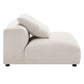 Solace Modular Upholstered Fabric Armless Chair and Ottoman Set by Modway FredCo