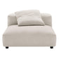 Solace Modular Upholstered Fabric Armless Chair and Ottoman Set by Modway FredCo
