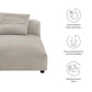 Solace Modular Upholstered Fabric Armless Chaise Lounge by Modway FredCo