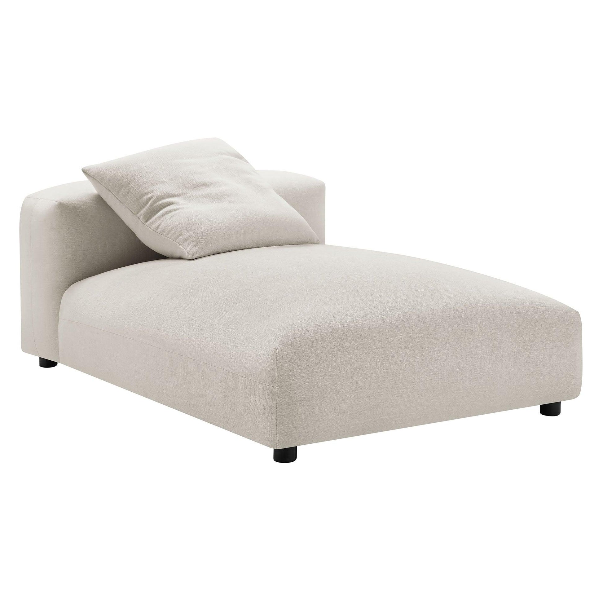 Solace Modular Upholstered Fabric Armless Chaise Lounge by Modway FredCo