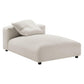 Solace Modular Upholstered Fabric Armless Chaise Lounge by Modway FredCo