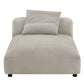 Solace Modular Upholstered Fabric Armless Chaise Lounge by Modway FredCo