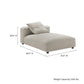 Solace Modular Upholstered Fabric Armless Chaise Lounge by Modway FredCo