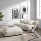 Solace Modular Upholstered Fabric Armless Loveseat and Ottoman Set by Modway FredCo