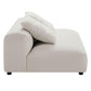 Solace Modular Upholstered Fabric Armless Loveseat and Ottoman Set by Modway FredCo