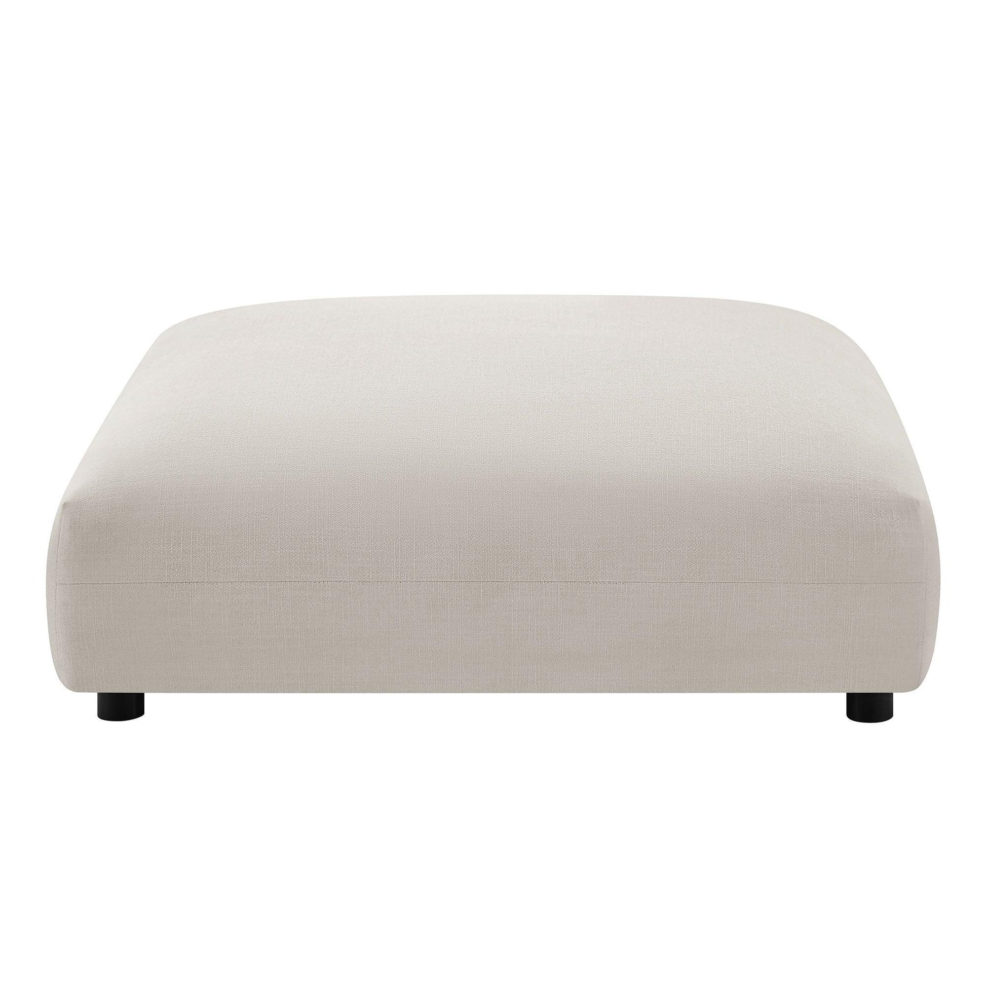 Solace Modular Upholstered Fabric Armless Loveseat and Ottoman Set by Modway FredCo